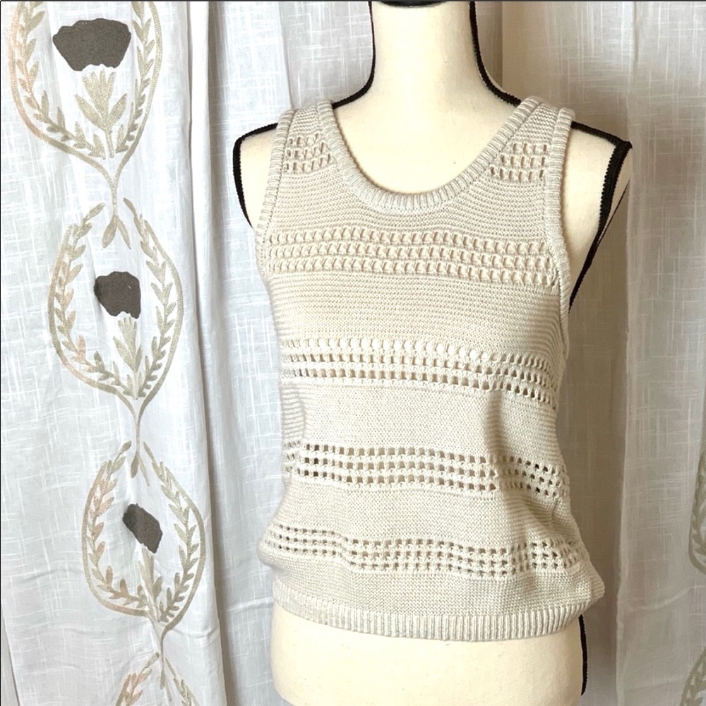 Philosophy cable knit tank women’s Sz M